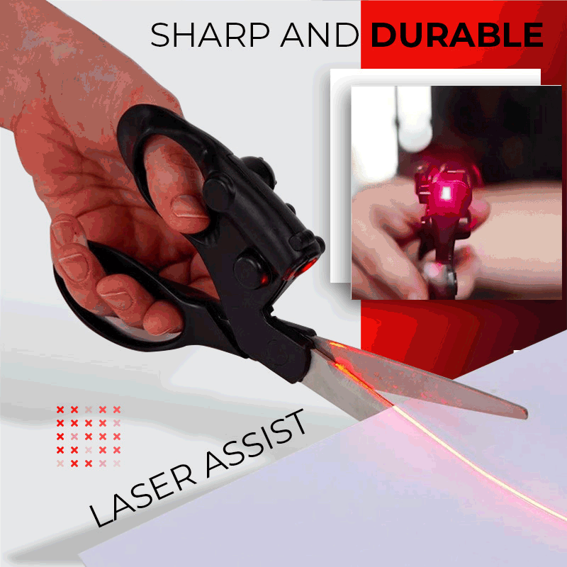 Laser Guided Scissors for Home & Crafts – Cut Straight Every Time, With Ease