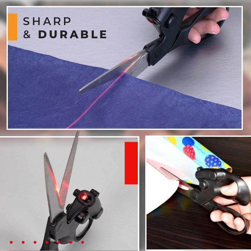 Laser Guided Scissors for Home & Crafts – Cut Straight Every Time, With Ease
