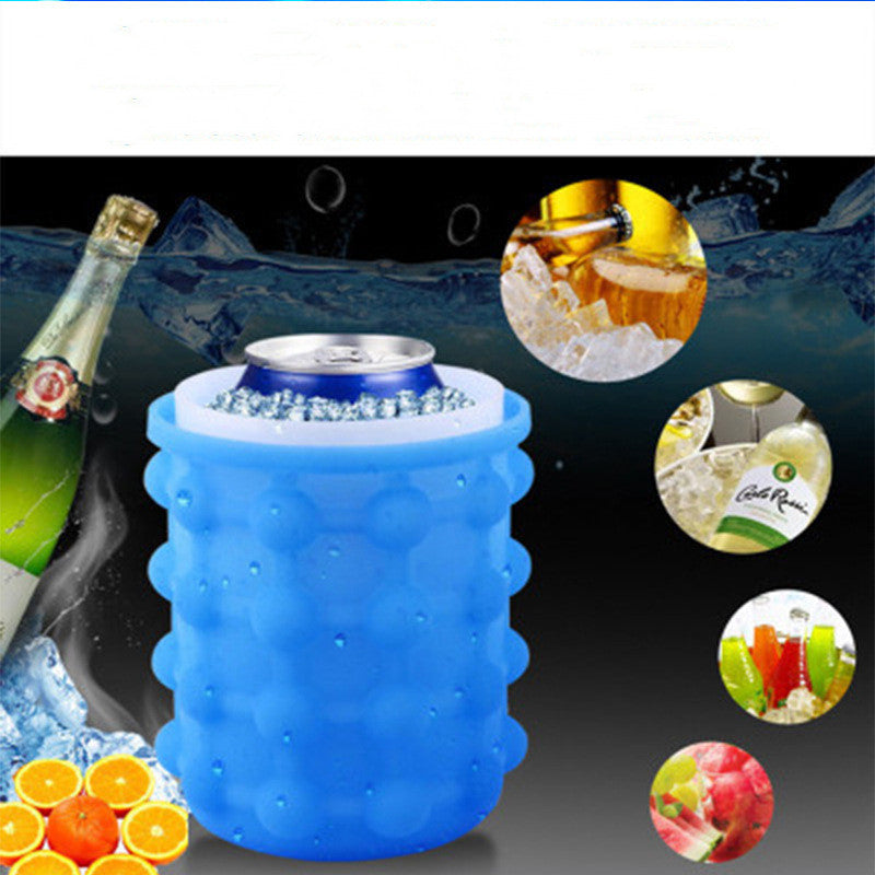 Whiskey Round Barrel 3D Champagne Ice Bucke