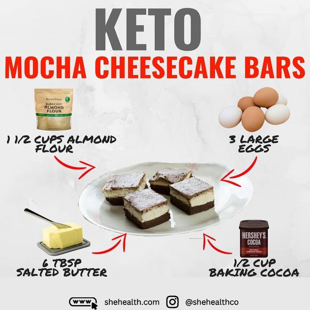 Satisfy Your Sweet Tooth with These Delicious Keto Mocha Cheesecake Bars