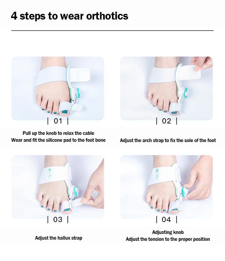 Hallux Valgus Correction Bunion Splint – All-Day Pain Relief & Toe Alignment Support