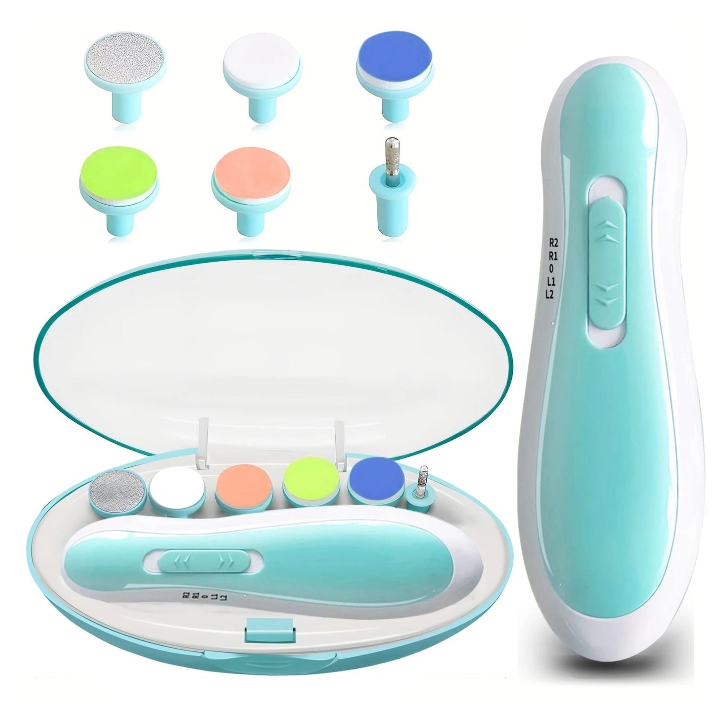 6-in-1 Electric Baby Nail Trimmer Sharpener – Trim Tiny Nails Without Tears