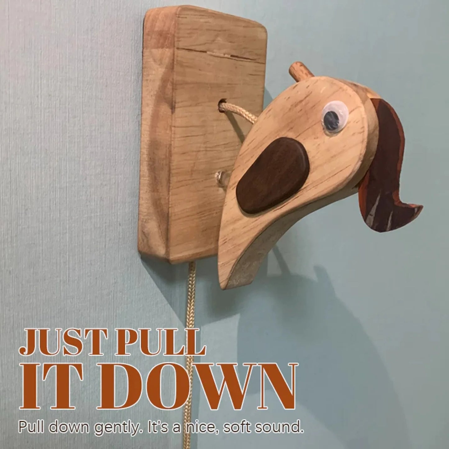 Wooden Woodpecker Doorbell Knocker – Bring Whimsy to Every Welcome