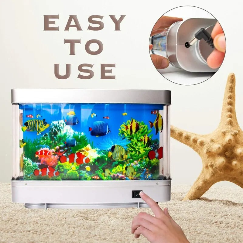 Retro Tropical Fish Tank Lamp – Instantly Create Your Own Relaxing Ocean Oasis