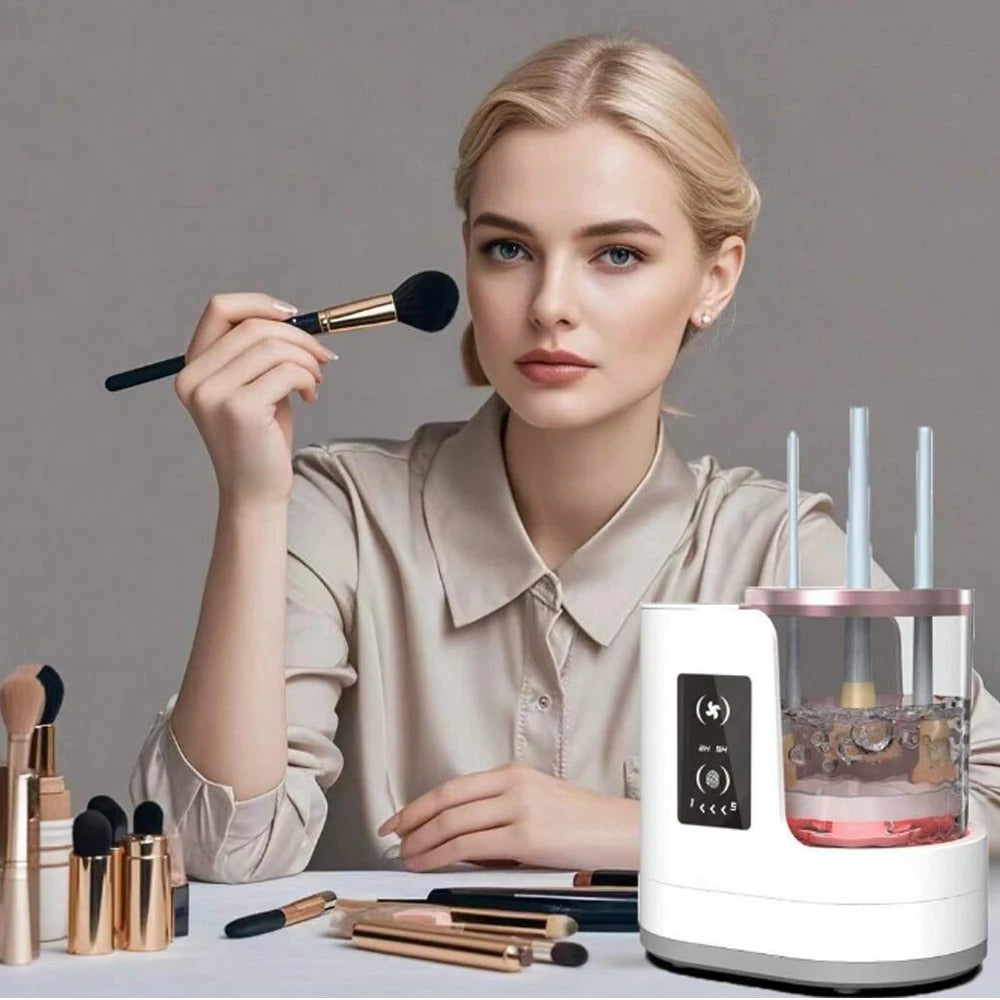 GlowClean™ - The Ultimate Makeup Brush Cleaner & Dryer