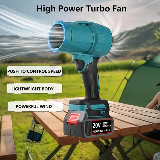 Cordless Handheld Turbo Jet Fan – Instantly Blast Away Dust, Debris & More