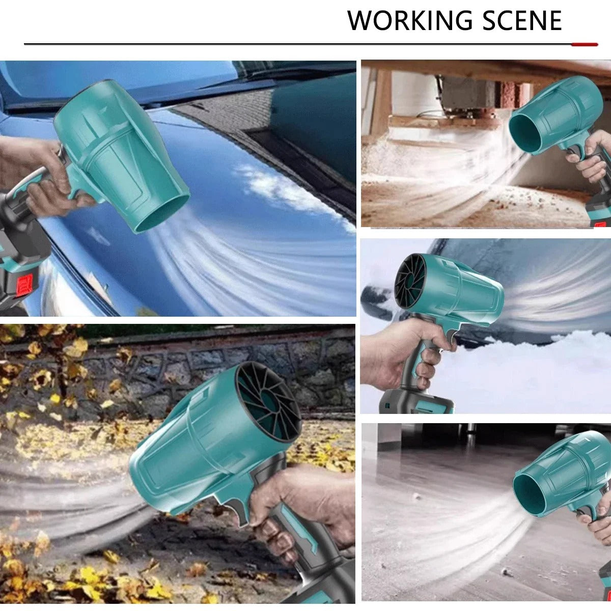 Cordless Handheld Turbo Jet Fan – Instantly Blast Away Dust, Debris & More