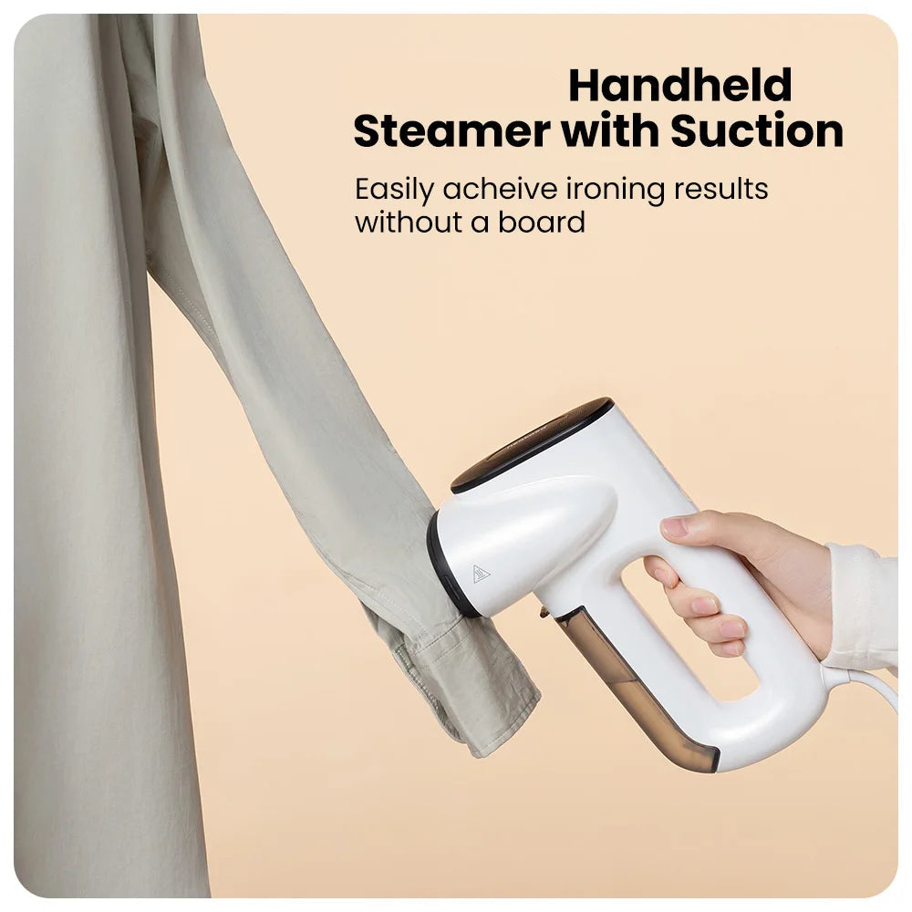 MagicPress Handheld Clothes Steamer with Suction – Wrinkle-Free in Seconds, Anywhere