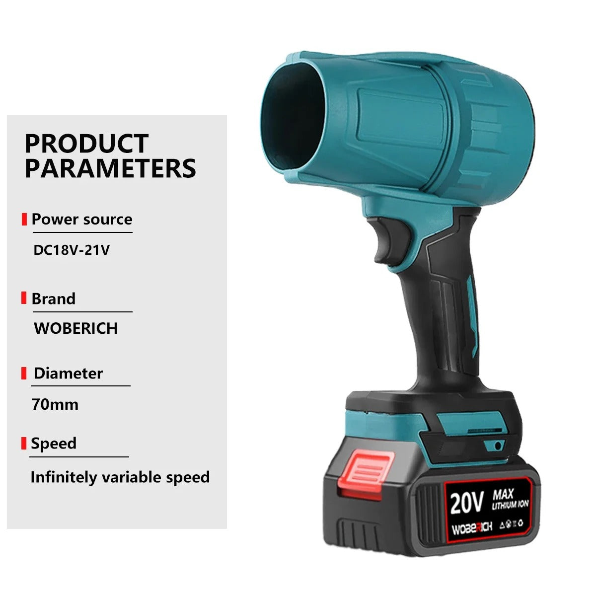 Cordless Handheld Turbo Jet Fan – Instantly Blast Away Dust, Debris & More