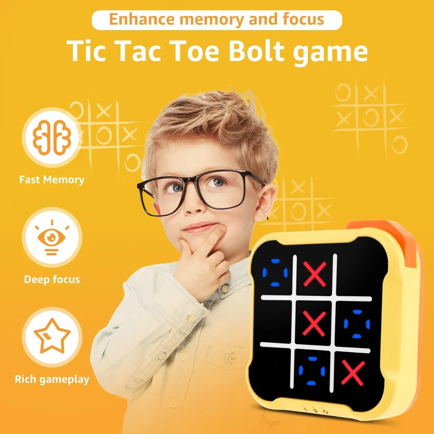 Tic Tac Toe Bolt Puzzle Game – Boost Brainpower On the Go