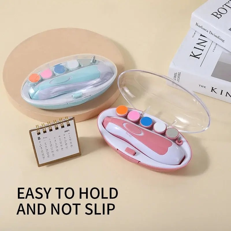 6-in-1 Electric Baby Nail Trimmer Sharpener – Trim Tiny Nails Without Tears