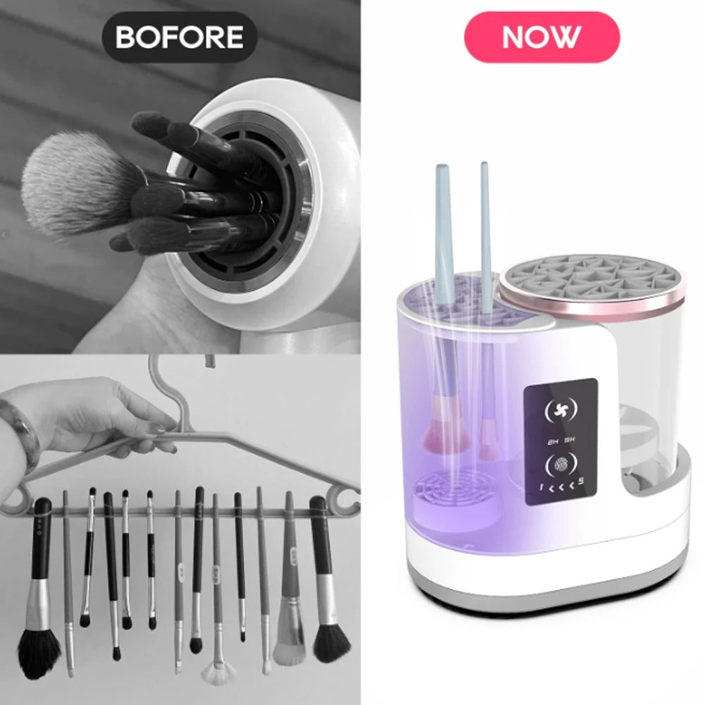 GlowClean™ - The Ultimate Makeup Brush Cleaner & Dryer