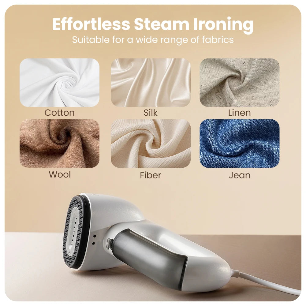 MagicPress Handheld Clothes Steamer with Suction – Wrinkle-Free in Seconds, Anywhere