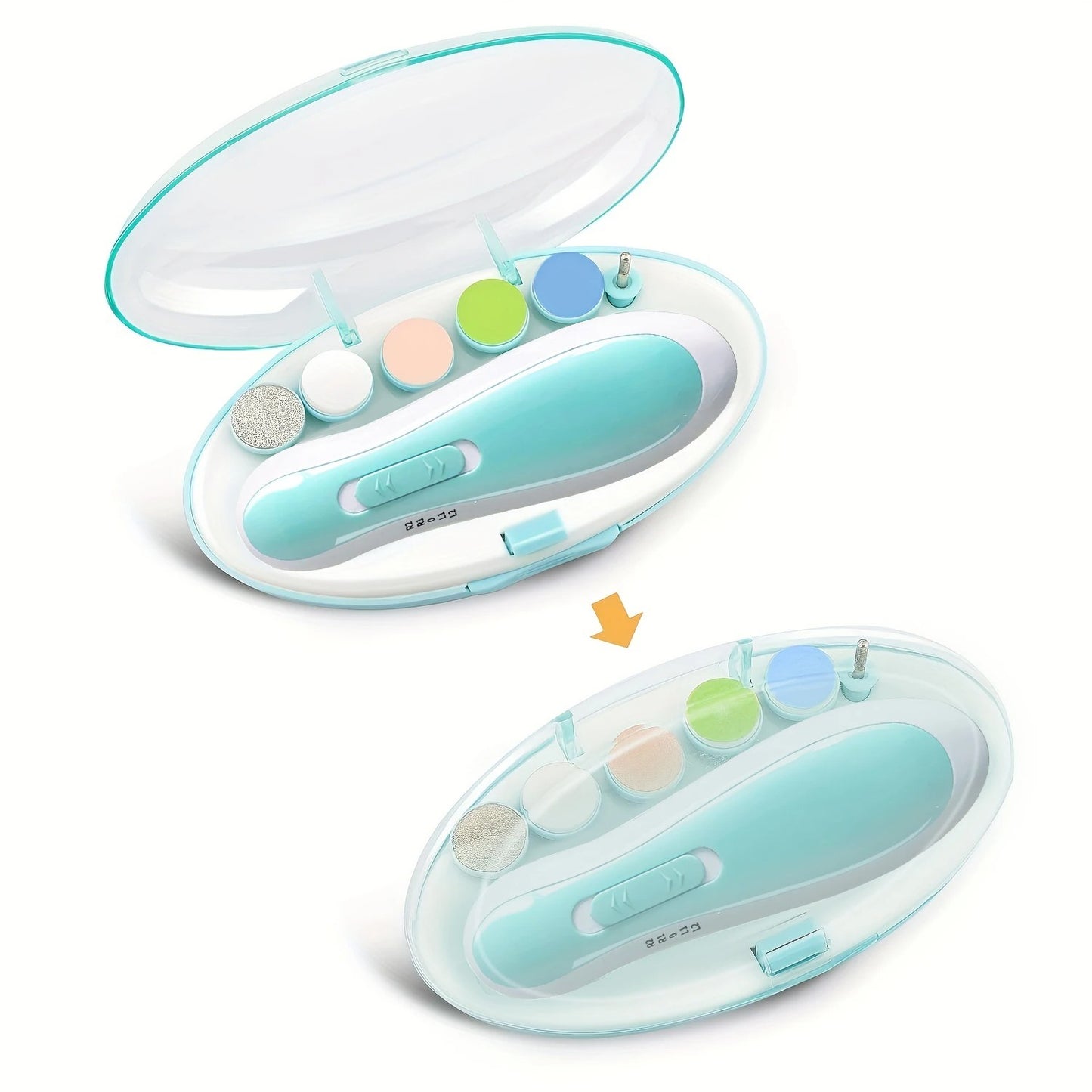 6-in-1 Electric Baby Nail Trimmer Sharpener – Trim Tiny Nails Without Tears