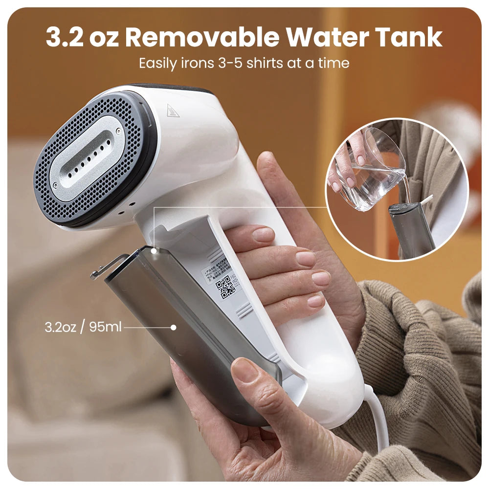 MagicPress Handheld Clothes Steamer with Suction – Wrinkle-Free in Seconds, Anywhere