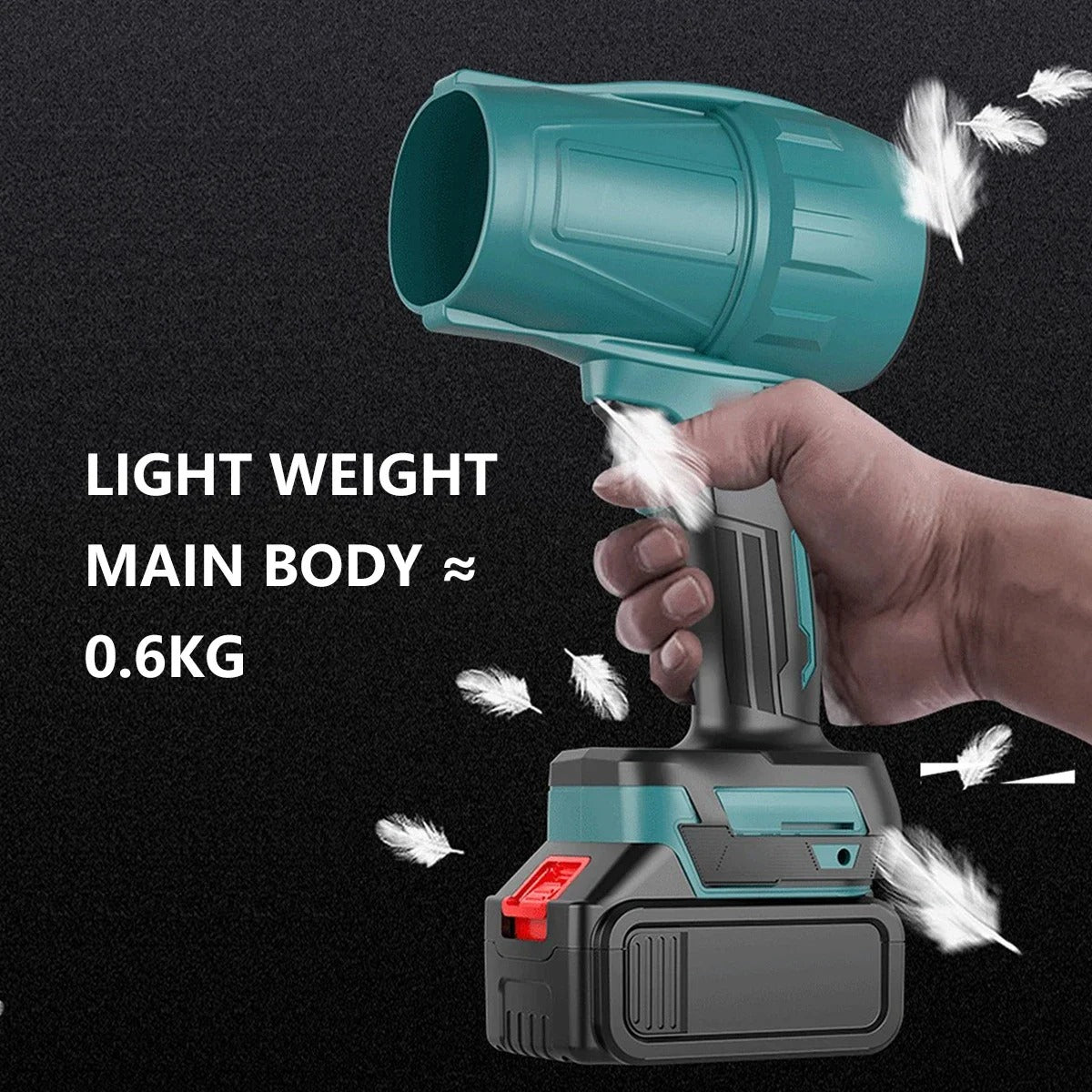 Cordless Handheld Turbo Jet Fan – Instantly Blast Away Dust, Debris & More
